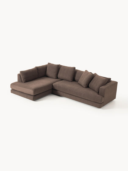 Westwing Collection Bouclé-Ecksofa Tribeca 50% Rabatt für begrenzte Zeit
