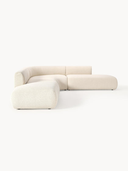 Westwing Collection Modulares Bouclé-Ecksofa Sofia (4-Sitzer) im Angebot