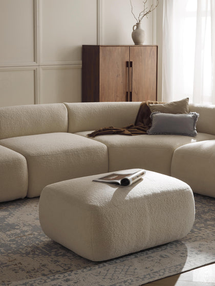 Westwing Collection Teddy-Hocker Sofia Meist gekauft