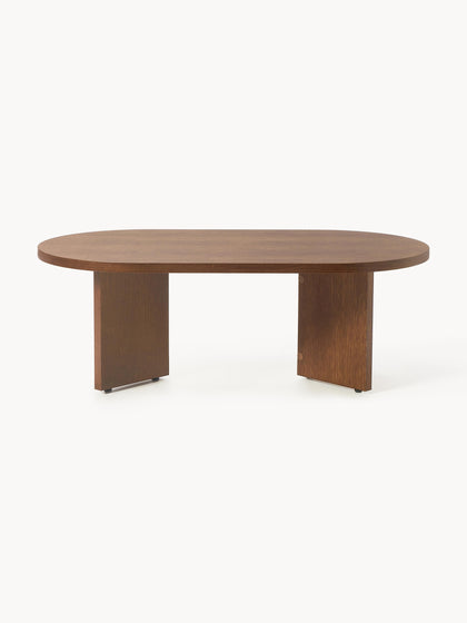 Westwing Collection Ovaler Holz-Couchtisch Toni Fabrikpreis