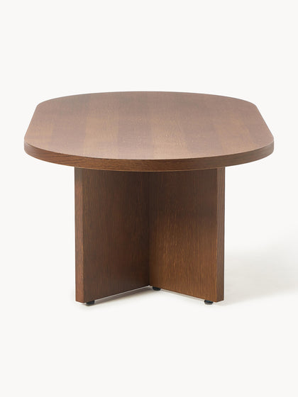 Westwing Collection Ovaler Holz-Couchtisch Toni Fabrikpreis