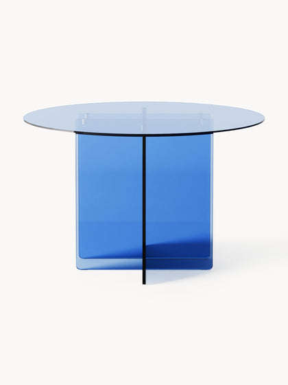 Westwing Collection Runder Glas-Esstisch Anouk Ø 100 cm Versandkostenfrei