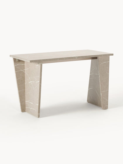 Westwing Collection Schreibtisch Liam in Travertin-Optik Osterangebot