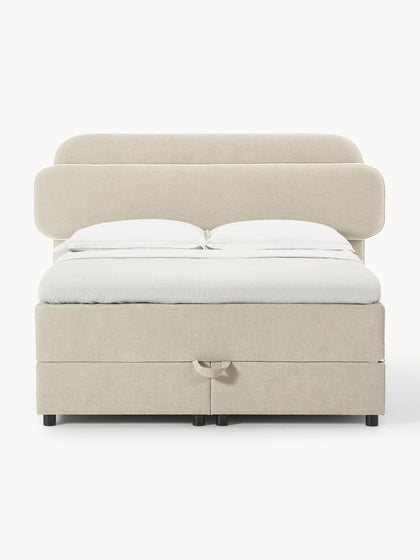 Westwing Collection Boxspringbett Enrica mit Stauraum Vatertagsangebot