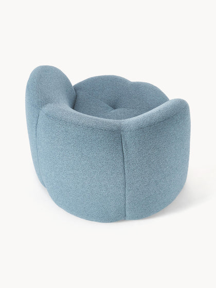 Westwing Collection Bouclé-Loungesessel Fleur Lagerräumung