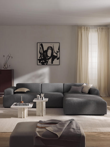 Westwing Collection Ecksofa Melva (4-Sitzer) Kauf eins, bekomm eins gratis
