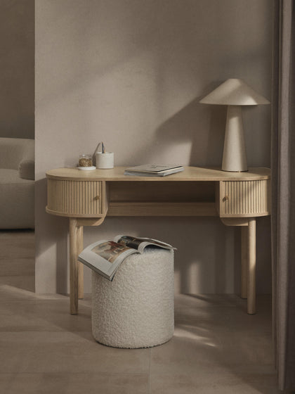 Westwing Collection Schreibtisch Calary mit geriffelter Front Sonderangebote