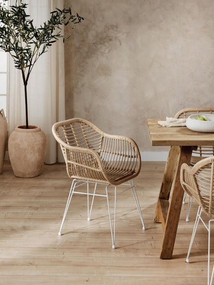 Westwing Collection Polyrattan-Armlehnstühle Costa 2 Stück VIP-Rabatte