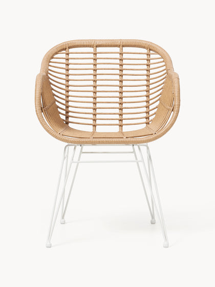 Westwing Collection Polyrattan-Armlehnstühle Costa 2 Stück VIP-Rabatte