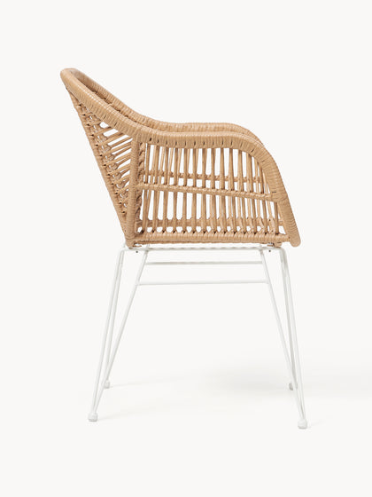 Westwing Collection Polyrattan-Armlehnstühle Costa 2 Stück VIP-Rabatte