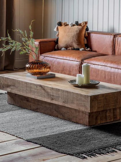 Westwing Collection Couchtisch Iowa aus Mangoholz Kostenlose Rückgabe