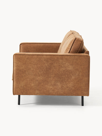 Westwing Collection Sofa Hunter (2-Sitzer) aus recyceltem Leder Begrenzte Freigabe