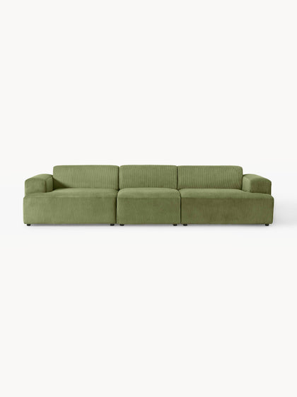 Westwing Collection Cord-Sofa Melva (4-Sitzer)