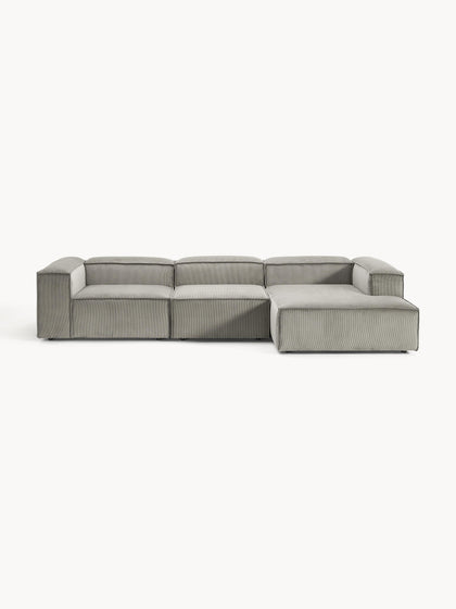 Westwing Collection Modulares Ecksofa Lennon aus Cord