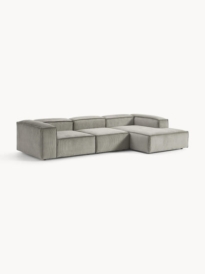 Westwing Collection Modulares Ecksofa Lennon aus Cord Zeitbegrenzte Promotion