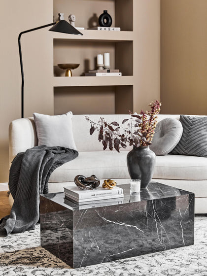 Westwing Collection Couchtisch Lesley in Marmor-Optik Bis zu 60% Rabatt