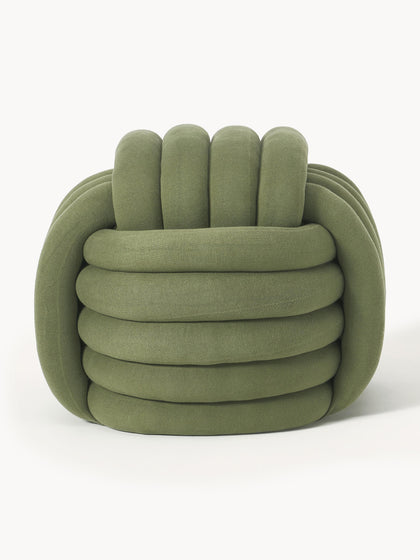 Westwing Collection Knoten-Pouf Twist Nur noch ein Tag übrig