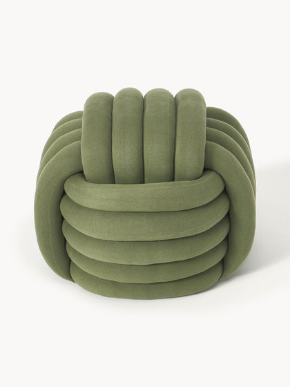 Westwing Collection Knoten-Pouf Twist Nur noch ein Tag übrig