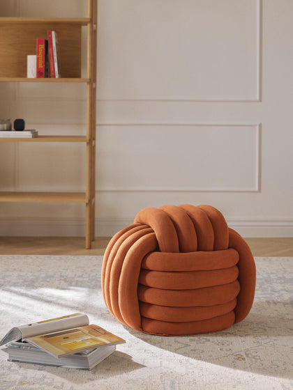 Westwing Collection Knoten-Pouf Twist Clearance-Verkauf
