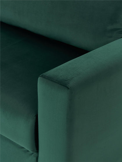 Westwing Collection Samt-Schlafsofa Tasha (3-Sitzer) mit Stauraum Begrenzt auf 3 Tage