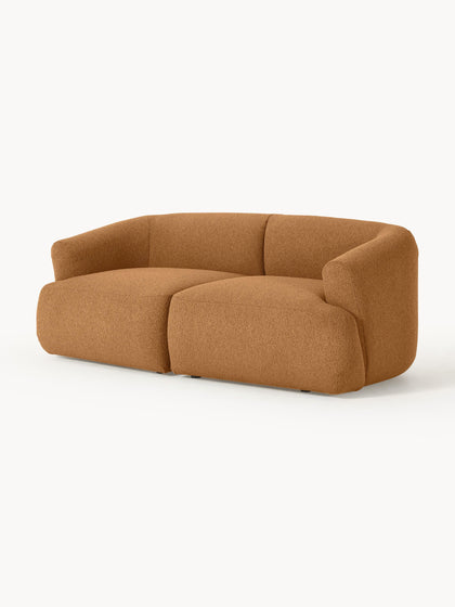 Westwing Collection Modulares Bouclé-Sofa Sofia (2-Sitzer) zollfrei