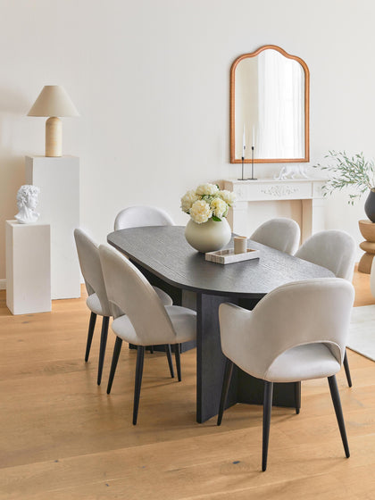 Westwing Collection Samt-Polsterstuhl Rachel Rabatte dieses Monats