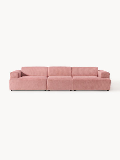 Westwing Collection Cord-Sofa Melva (4-Sitzer)
