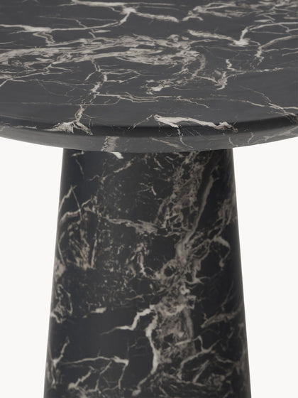 Westwing Collection Runder Esstisch Disc in Marmor-Optik Ø 70 cm Outlet