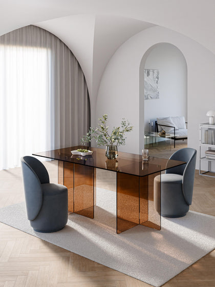 Westwing Collection Glas-Esstisch Anouk 180 x 90 cm Günstiger Verkauf