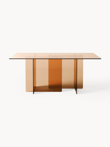 Westwing Collection Glas-Esstisch Anouk 180 x 90 cm Günstiger Verkauf