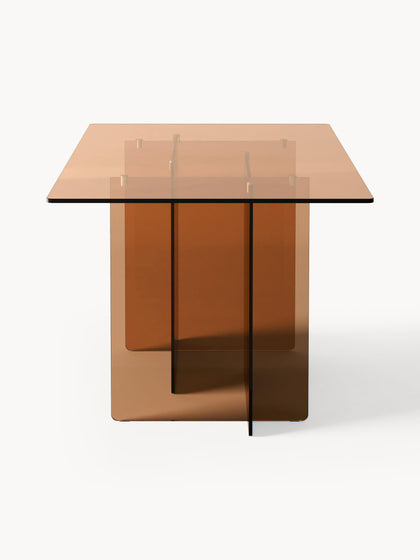 Westwing Collection Glas-Esstisch Anouk 180 x 90 cm Günstiger Verkauf