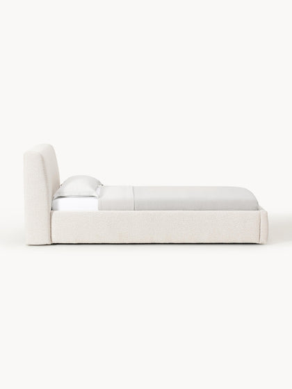 Westwing Collection Bouclé-Einzelbett Cloud mit Stauraum Blitzverkäufe