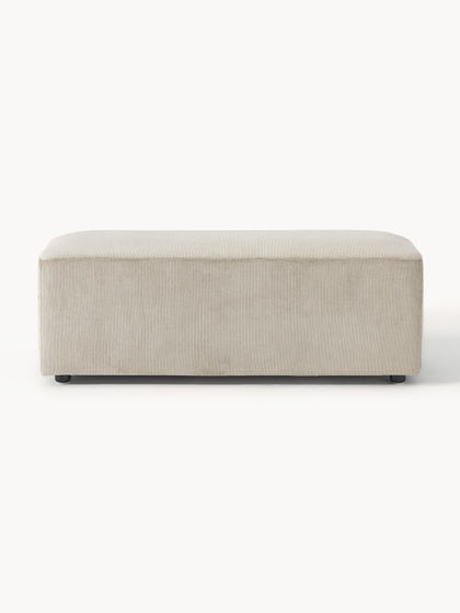 Westwing Collection XL-Hocker Melva aus Cord B 116 x T 42 cm Sonderangebot