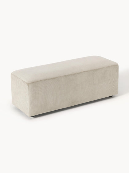 Westwing Collection XL-Hocker Melva aus Cord B 116 x T 42 cm Sonderangebot