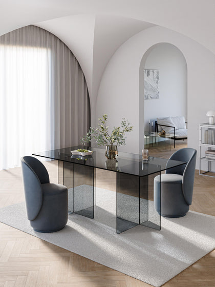 Westwing Collection Glas-Esstisch Anouk 180 x 90 cm Osterangebot