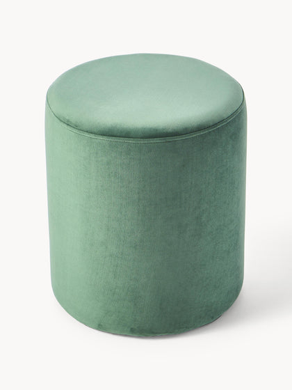 Westwing Collection Samt-Polsterhocker Daisy Lagerräumung