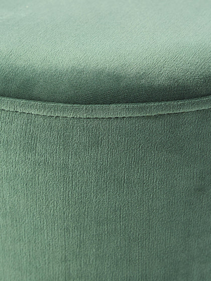 Westwing Collection Samt-Polsterhocker Daisy Lagerräumung