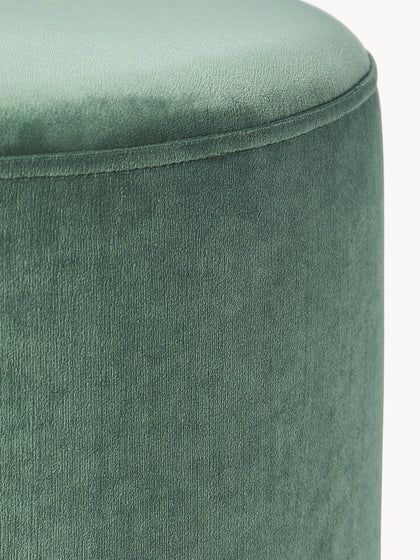 Westwing Collection Samt-Polsterhocker Daisy Lagerräumung