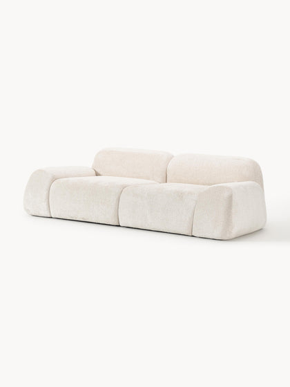 Westwing Collection Modulares Sofa Wolke (3-Sitzer) aus Teddy-Bouclé Zeitlich begrenztes Angebot