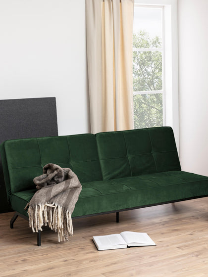 Westwing Collection Samt-Schlafsofa Perugia (3-Sitzer) Blitzangebot