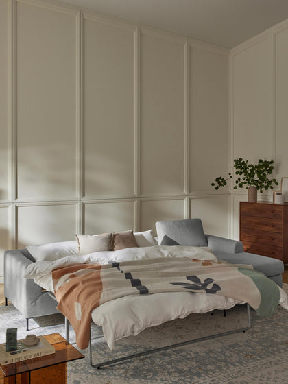 Westwing Collection Schlafsofa Cucita (3-Sitzer) mit Matratze Kauf eins, bekomm eins gratis