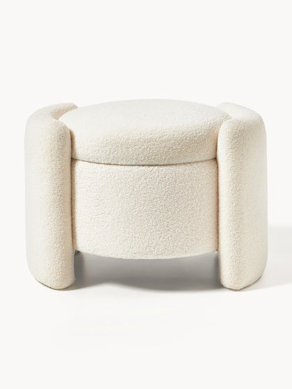 Westwing Collection Teddy-Polsterhocker Benji mit Stauraum VIP-Rabatte