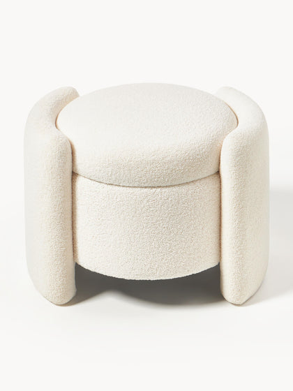 Westwing Collection Teddy-Polsterhocker Benji mit Stauraum VIP-Rabatte