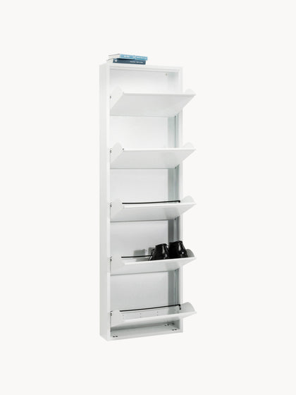 Westwing Collection Wand-Schuhschrank Caruso mit Klappfächern Super Sparpreis