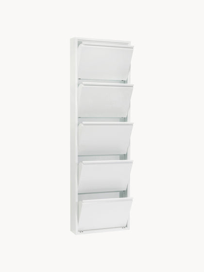 Westwing Collection Wand-Schuhschrank Caruso mit Klappfächern Super Sparpreis