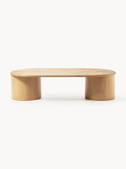 Westwing Collection Ovaler Couchtisch Didi aus Eichenholz Letzte 3 Tage