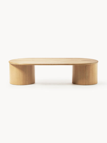 Westwing Collection Ovaler Couchtisch Didi aus Eichenholz Letzte 3 Tage