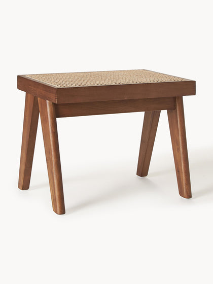 Westwing Collection Hocker Sissi mit Wiener Geflecht