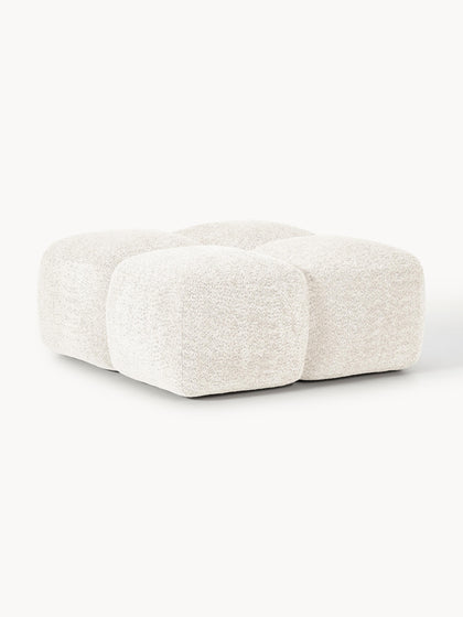 Westwing Collection Sofa-Hocker Tayla aus Teddy-Bouclé Bis zu 65% Rabatt