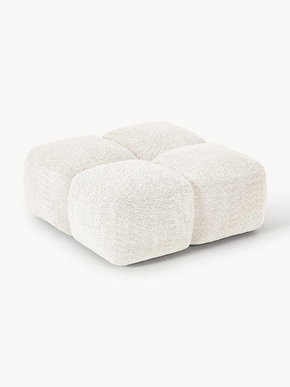 Westwing Collection Sofa-Hocker Tayla aus Teddy-Bouclé Bis zu 65% Rabatt